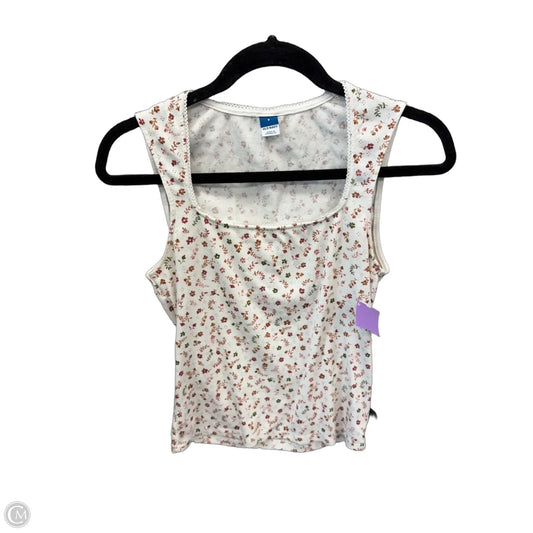 Top Sleeveless By Old Navy In Floral Print, Size: S
