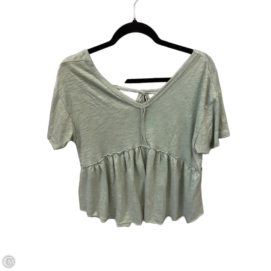 Top Short Sleeve By American Eagle In Green, Size: Sp