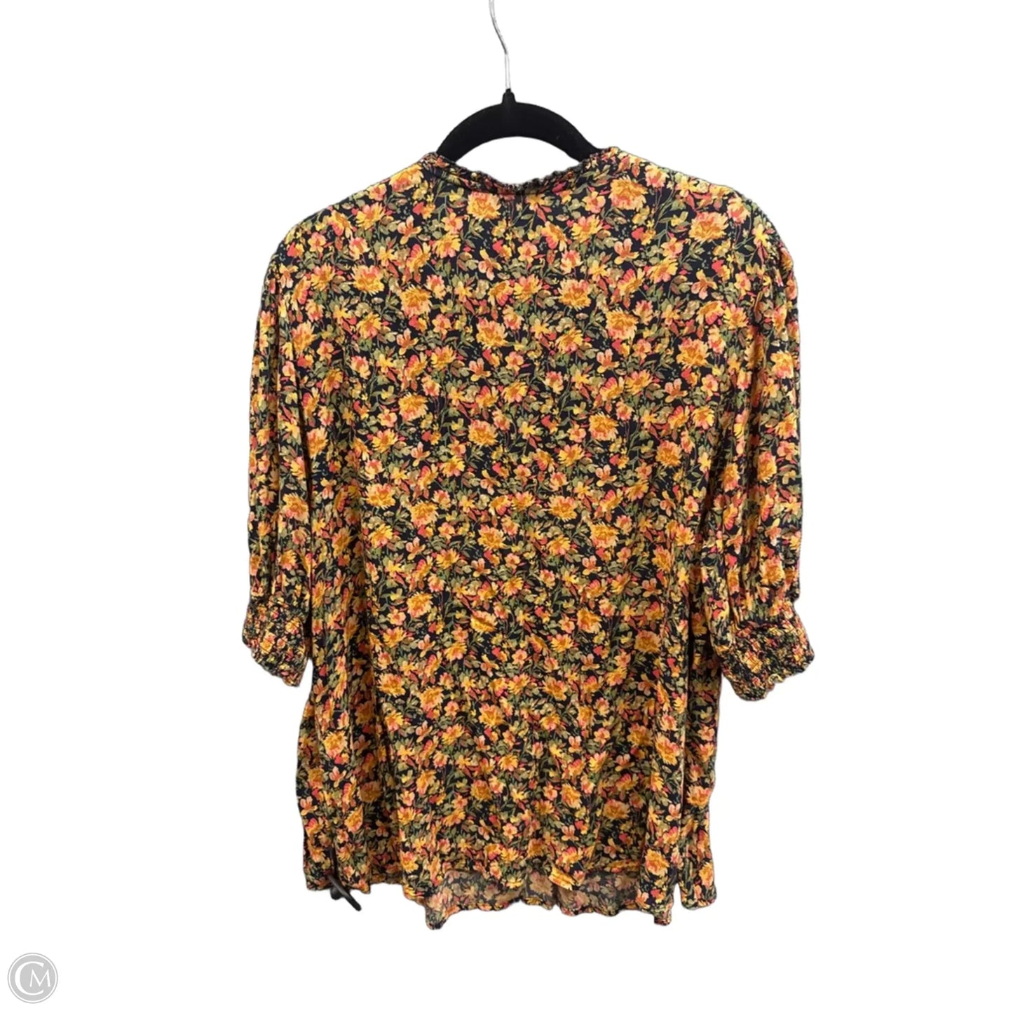 Top Short Sleeve By Terra & Sky In Floral Print, Size: 2x