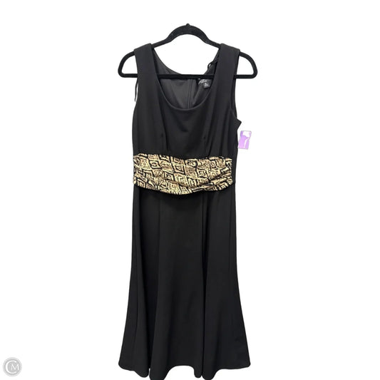 Dress Casual Maxi By Perceptions In Black, Size: L