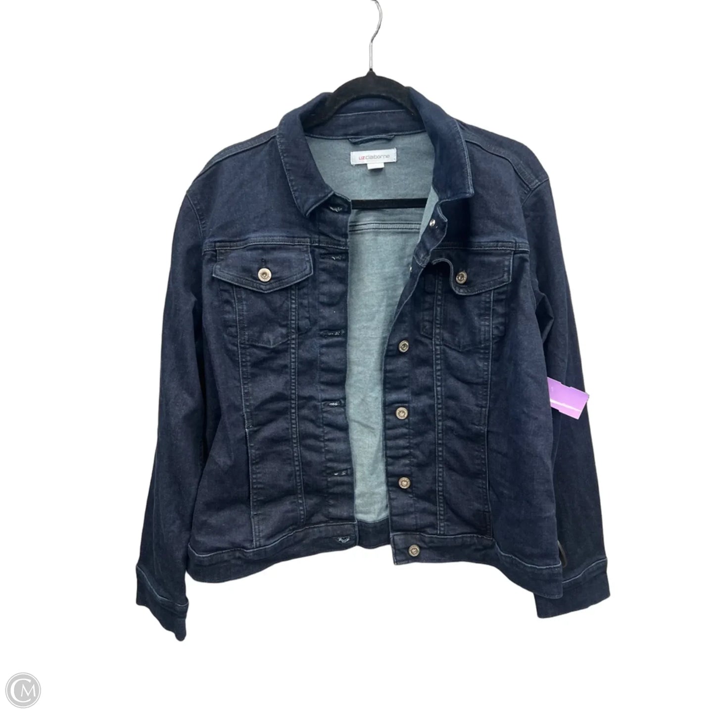 Jacket Denim By Liz Claiborne In Blue Denim, Size: Xl