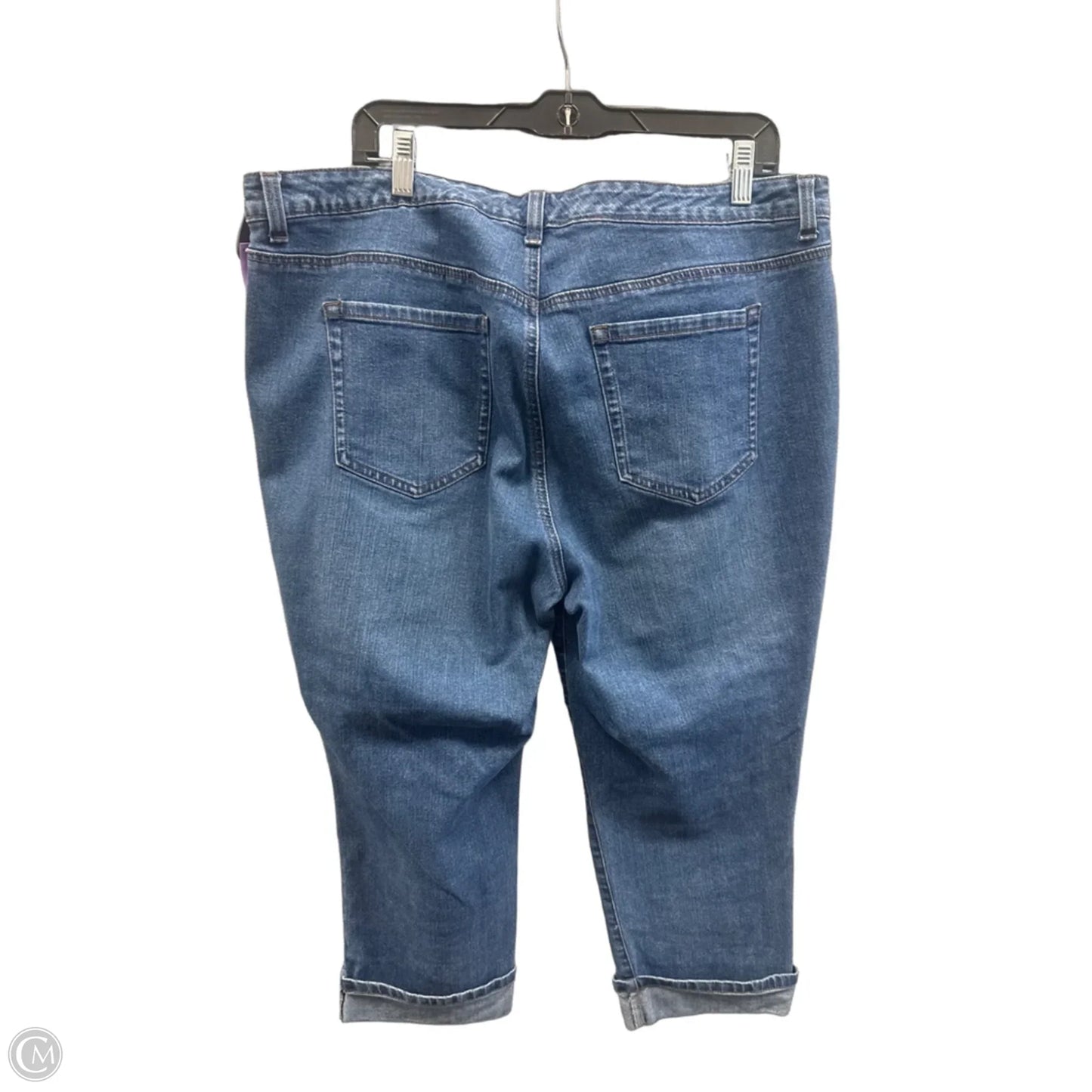 Capris By Style And Company In Blue Denim, Size: 16
