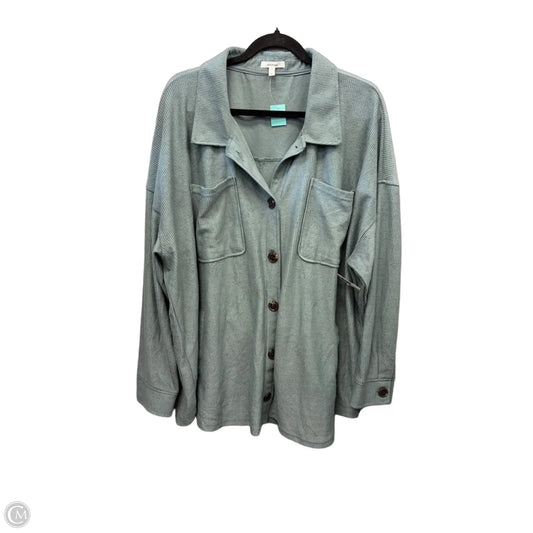 Top Long Sleeve By Maurices In Blue, Size: 3x