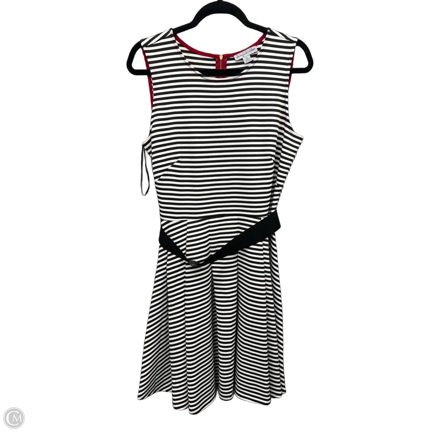 Dress Casual Midi By Dannyandnicole In Striped Pattern, Size: L