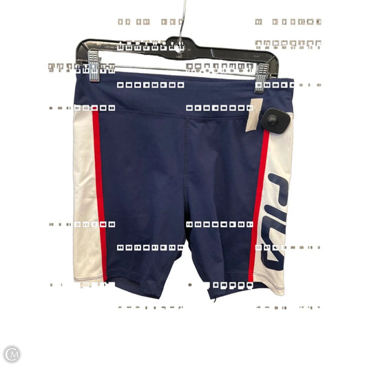 Athletic Shorts By Fila In Navy, Size: L