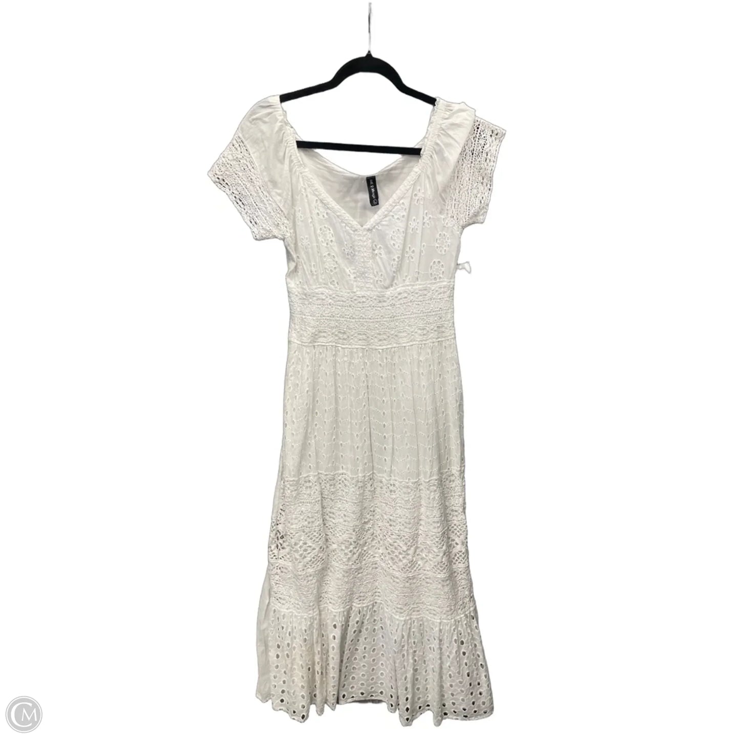 Dress Casual Maxi By Clothes Mentor In White, Size: L