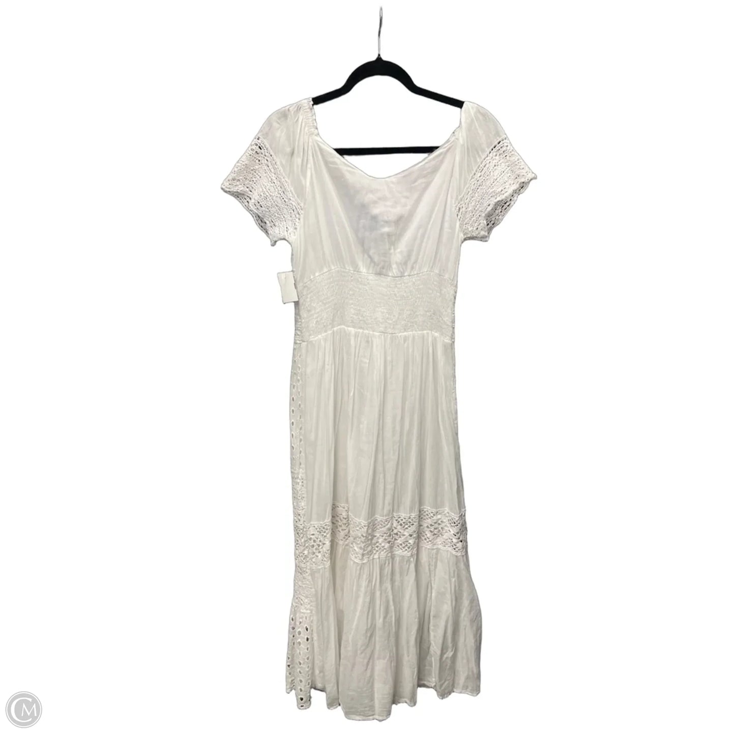 Dress Casual Maxi By Clothes Mentor In White, Size: L