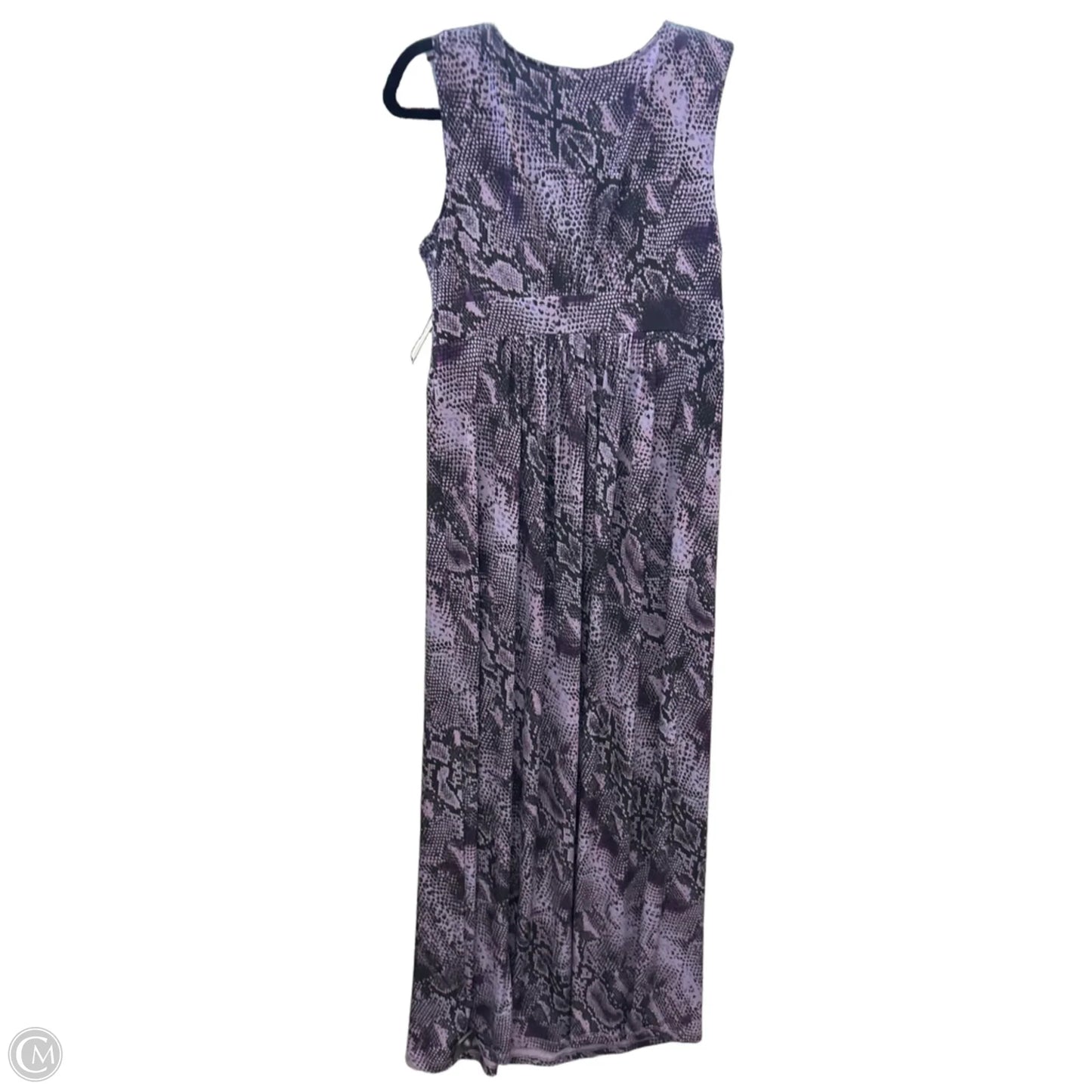 Dress Casual Maxi By Daisy Fuentes In Black & Purple, Size: M