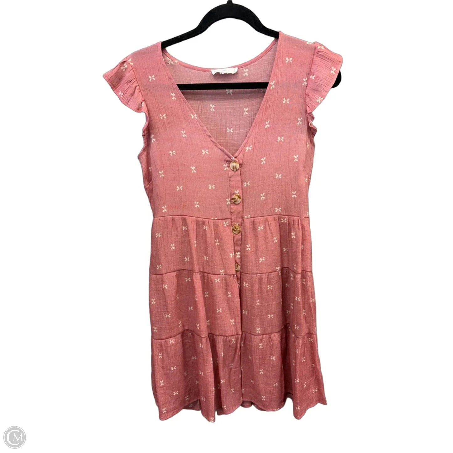 Dress Casual Midi By Mine In Pink, Size: S