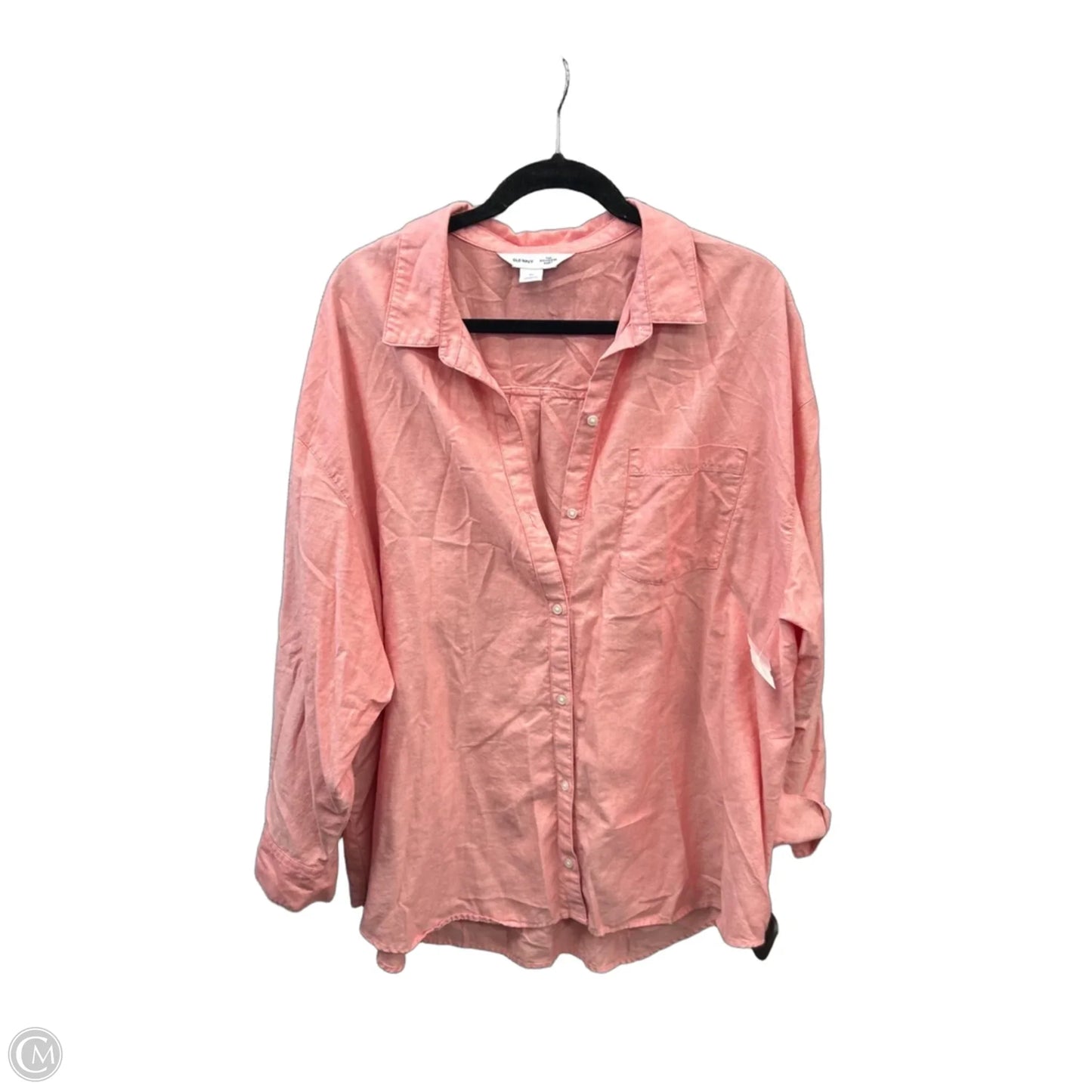 Top Long Sleeve By Old Navy In Red, Size: Xl