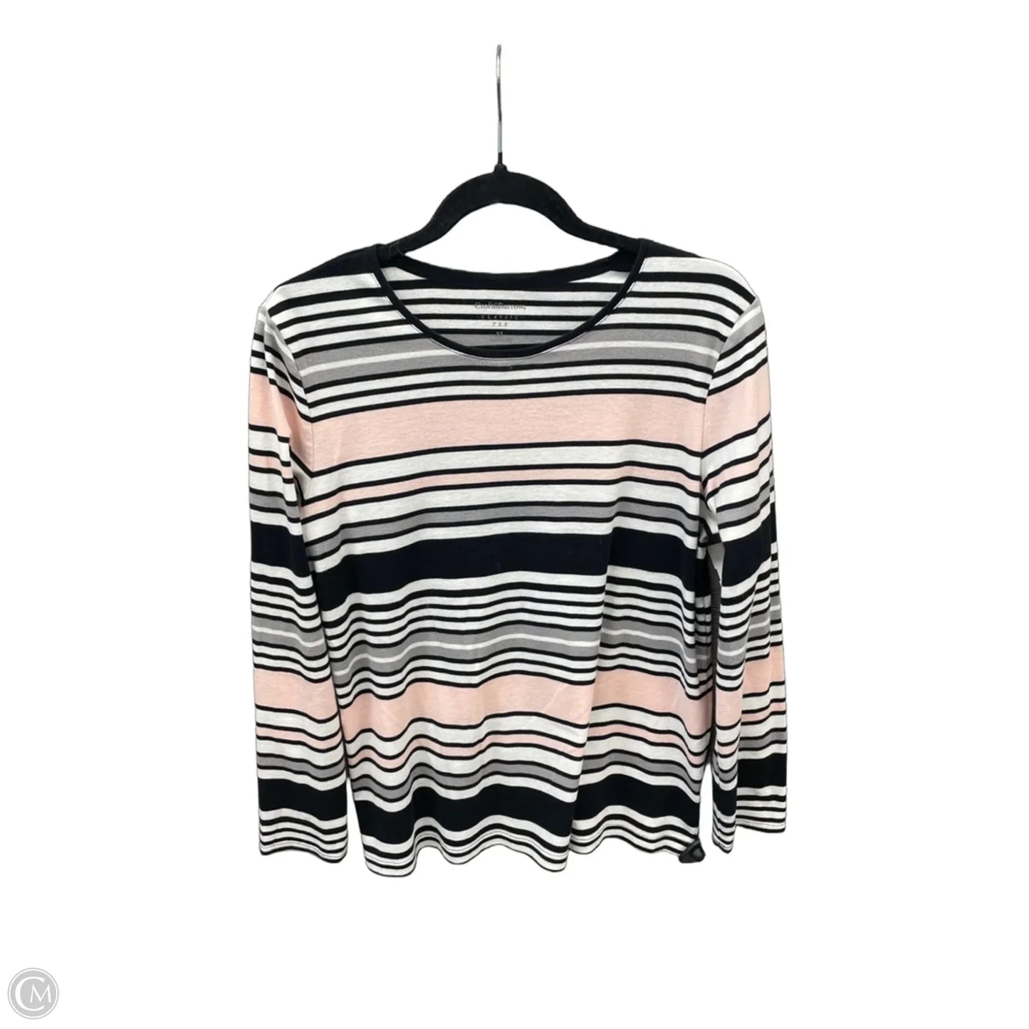 Top Long Sleeve By Croft And Barrow In Striped Pattern, Size: Xl