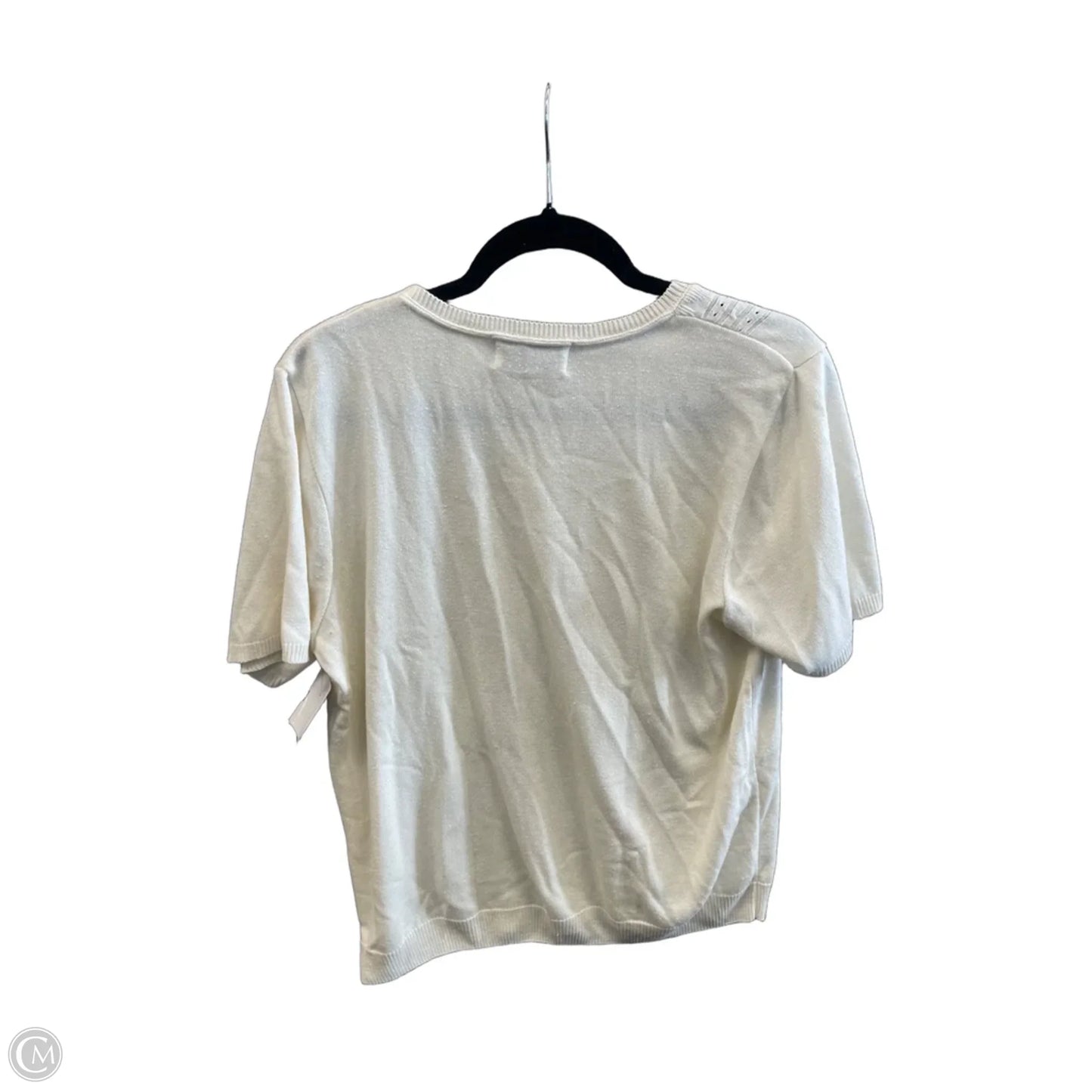 Top Short Sleeve By Alfred Dunner In Beige, Size: M