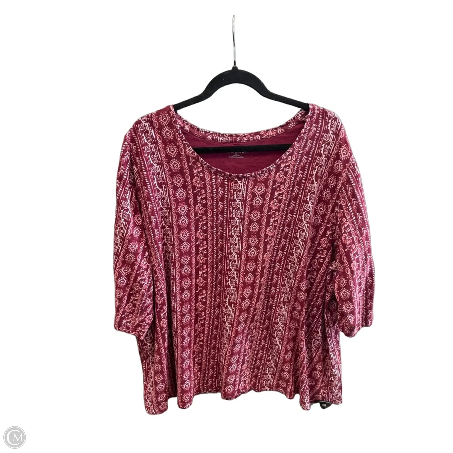Top Long Sleeve By Catherines In Purple, Size: 2x