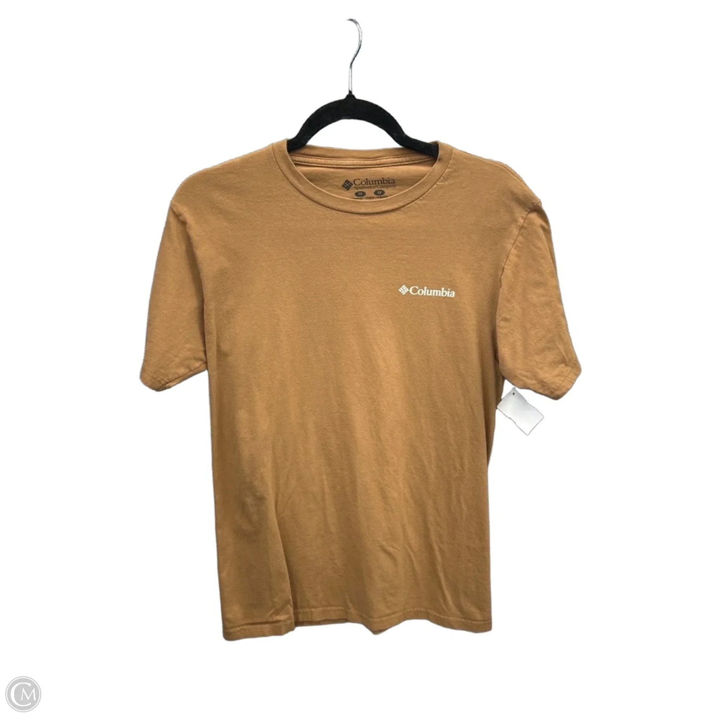 Top Short Sleeve By Columbia In Brown, Size: M