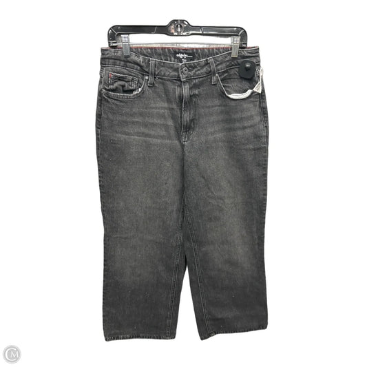 Jeans Straight By Edgely In Black Denim, Size: 12