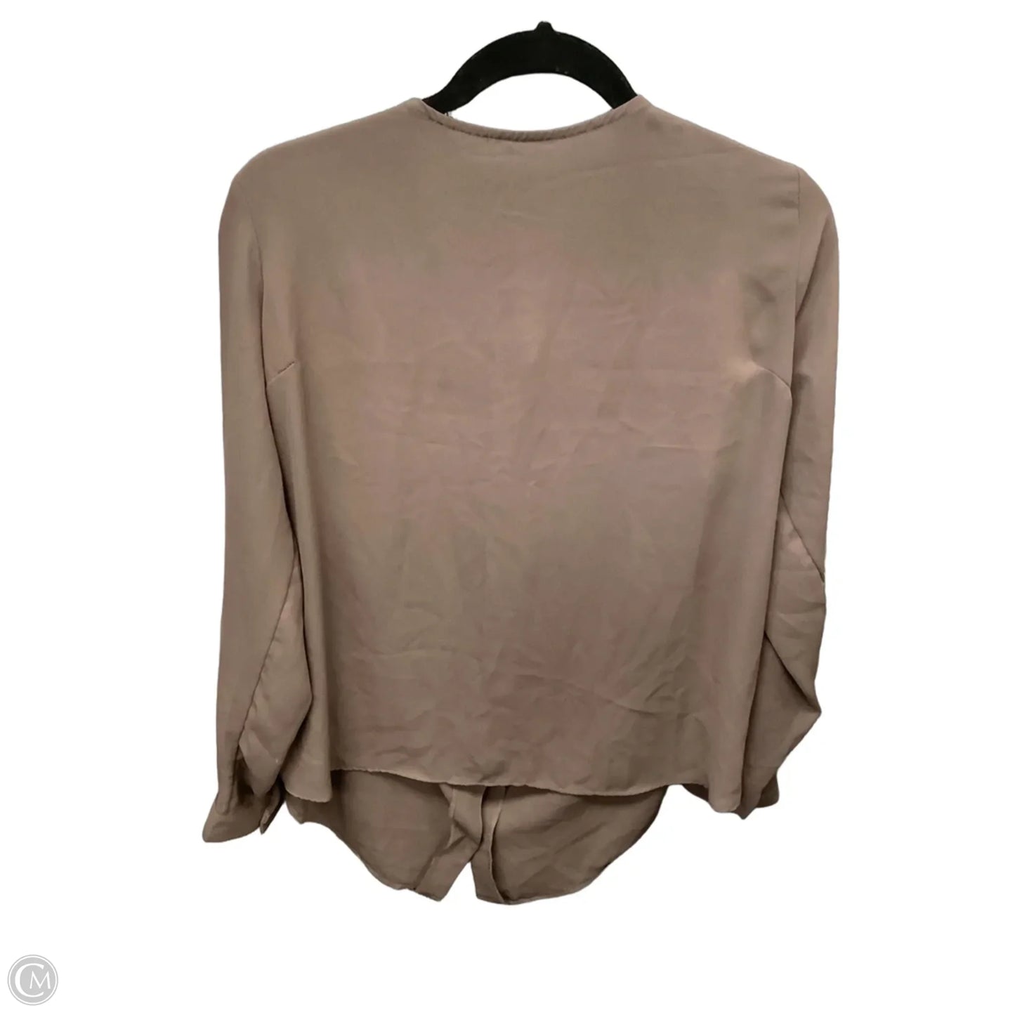 Top Long Sleeve By Maurices In Brown, Size: L