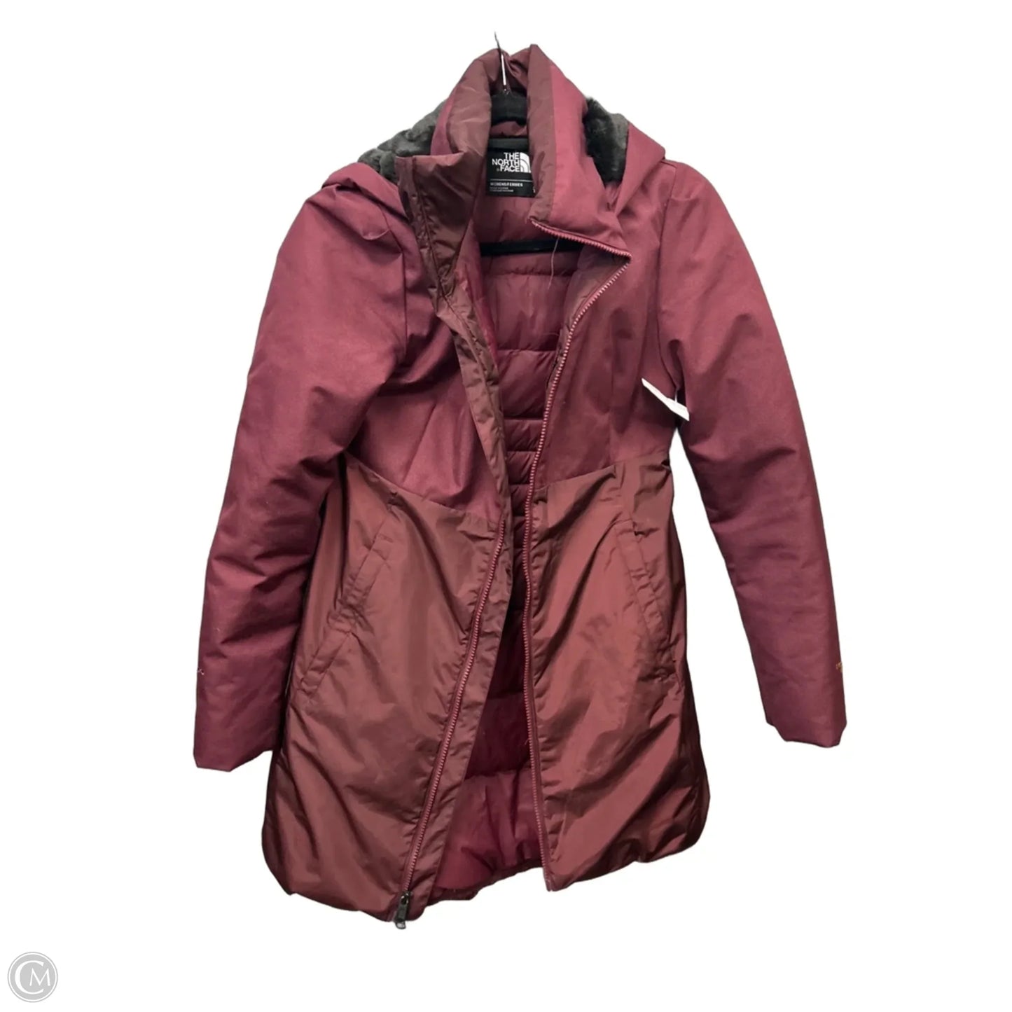 Coat Puffer & Quilted By The North Face In Maroon, Size: Xs