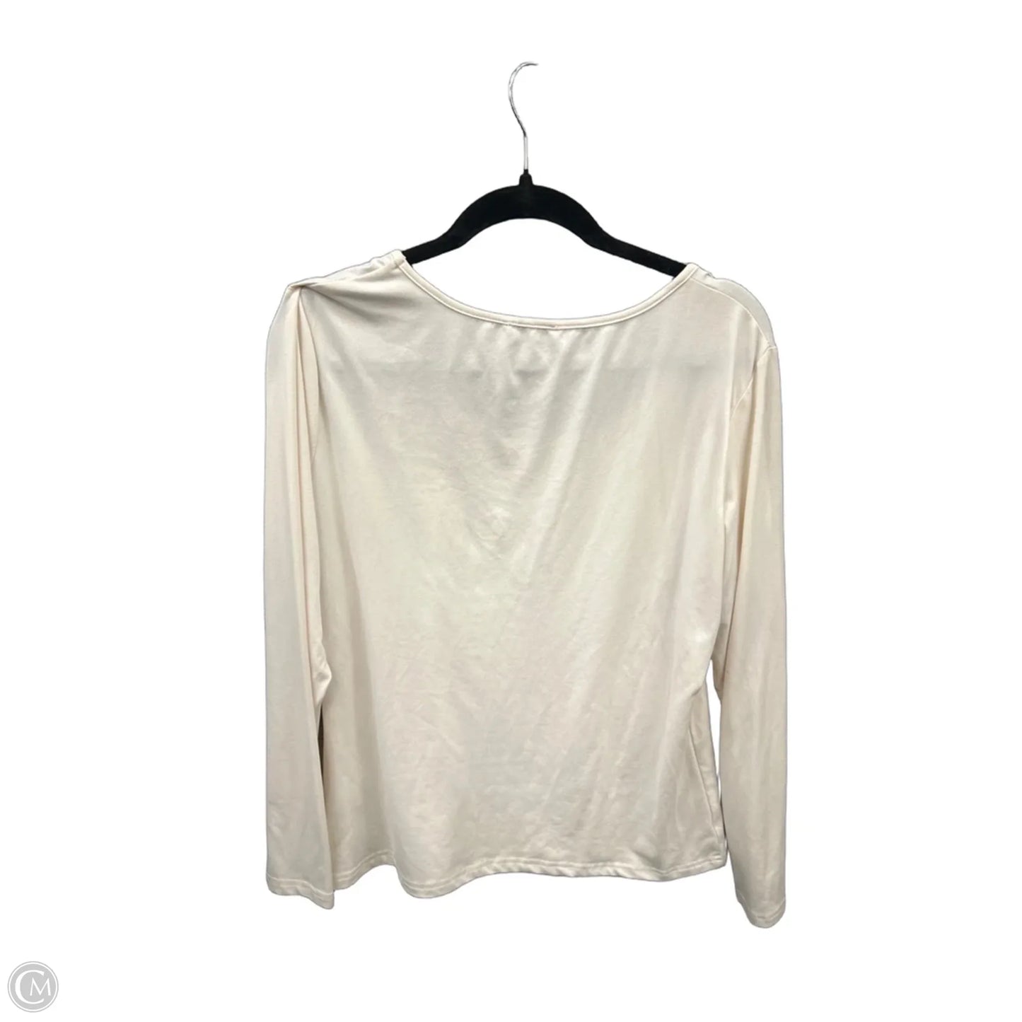 Top Long Sleeve By Ekouaer In Beige, Size: Xl