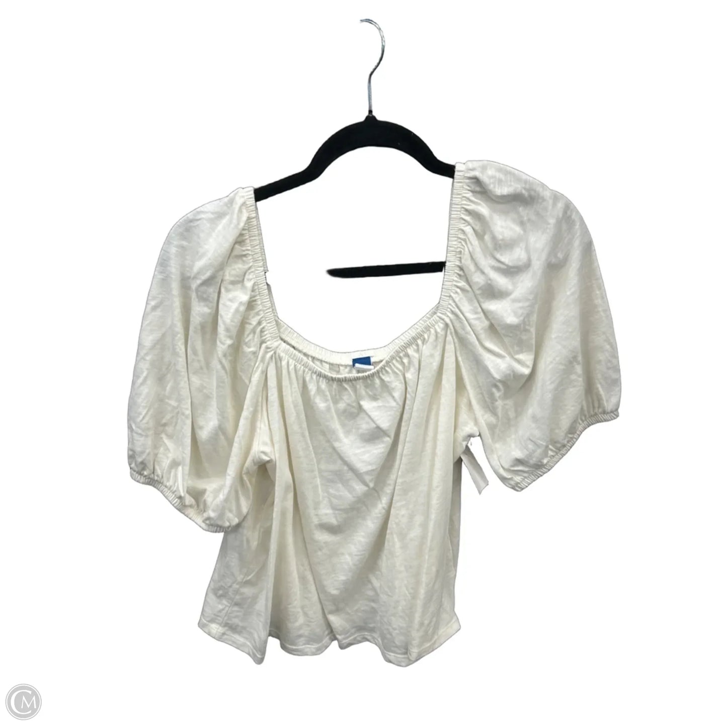 Top Short Sleeve By Old Navy In White, Size: L
