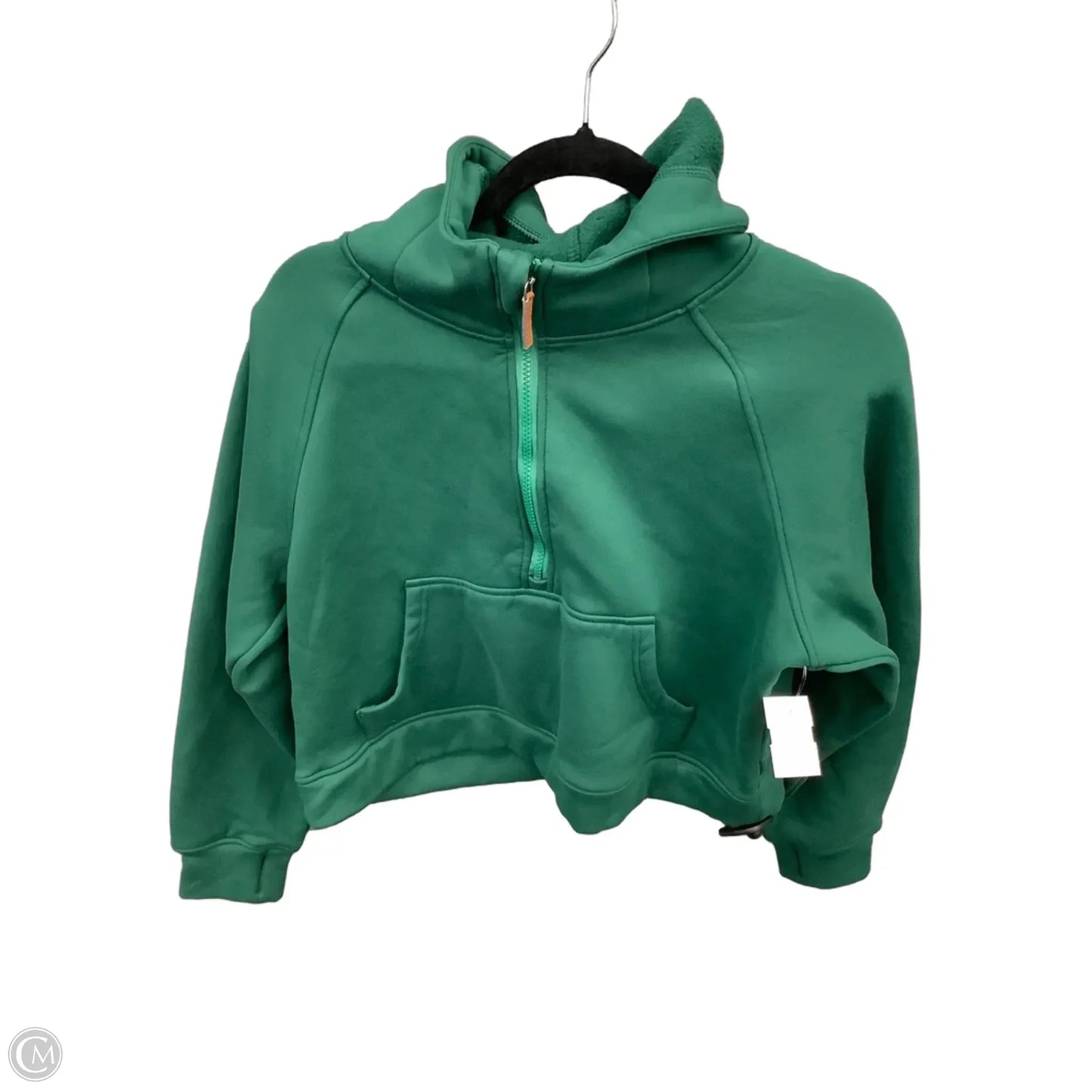Sweatshirt Hoodie By Clothes Mentor In Green, Size: M