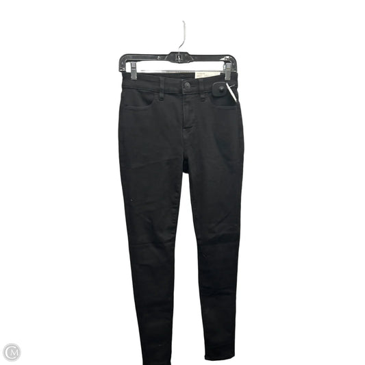 Jeans Skinny By American Eagle In Black Denim, Size: 2