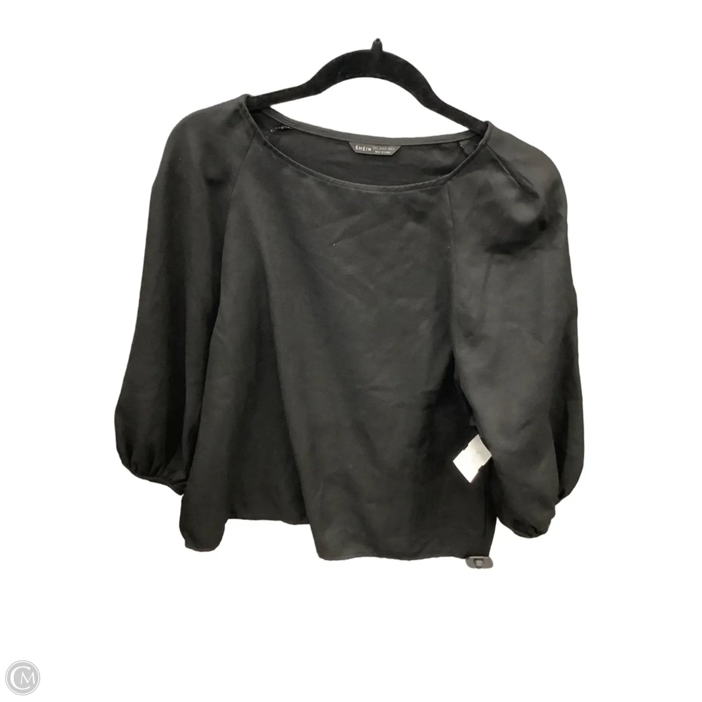 Top Long Sleeve By Shein In Black, Size: L