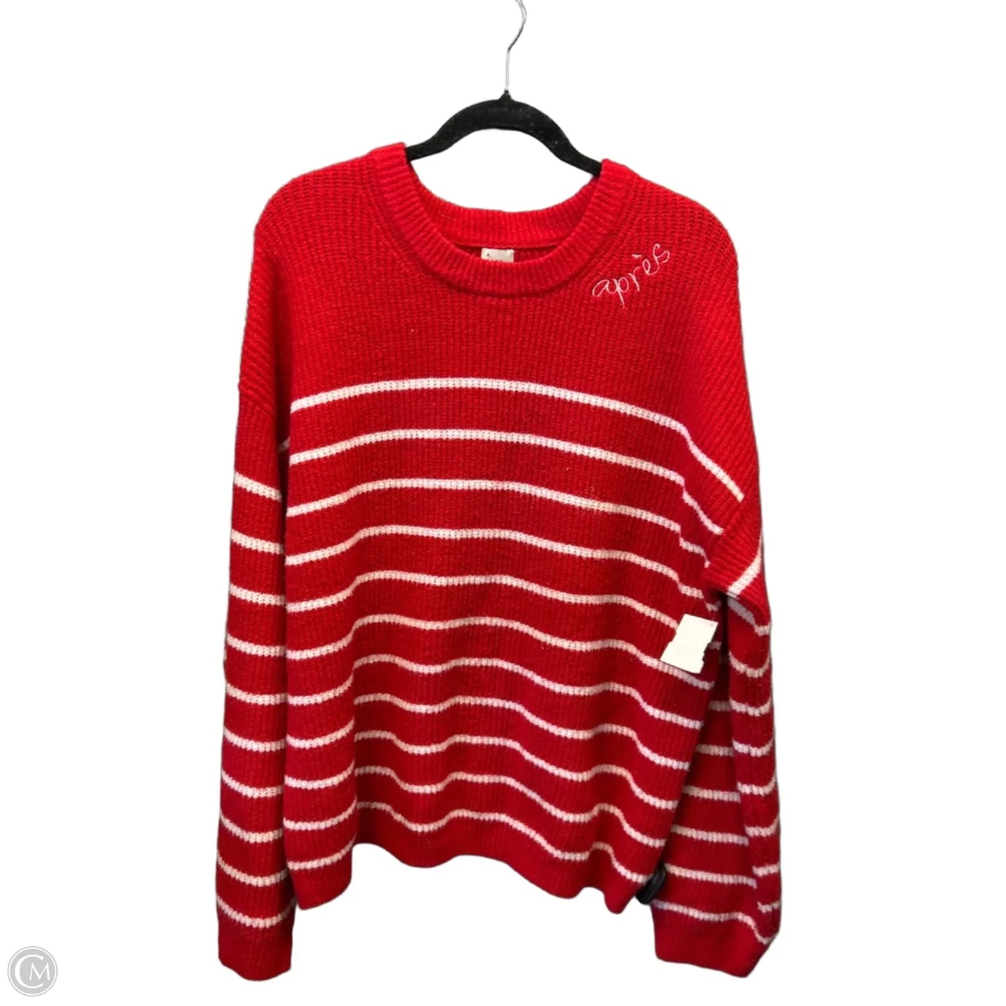 Sweater By A New Day In Red & White, Size: Xl