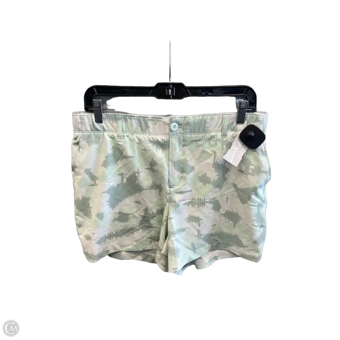 Athletic Shorts By Under Armour In Green & White, Size: M
