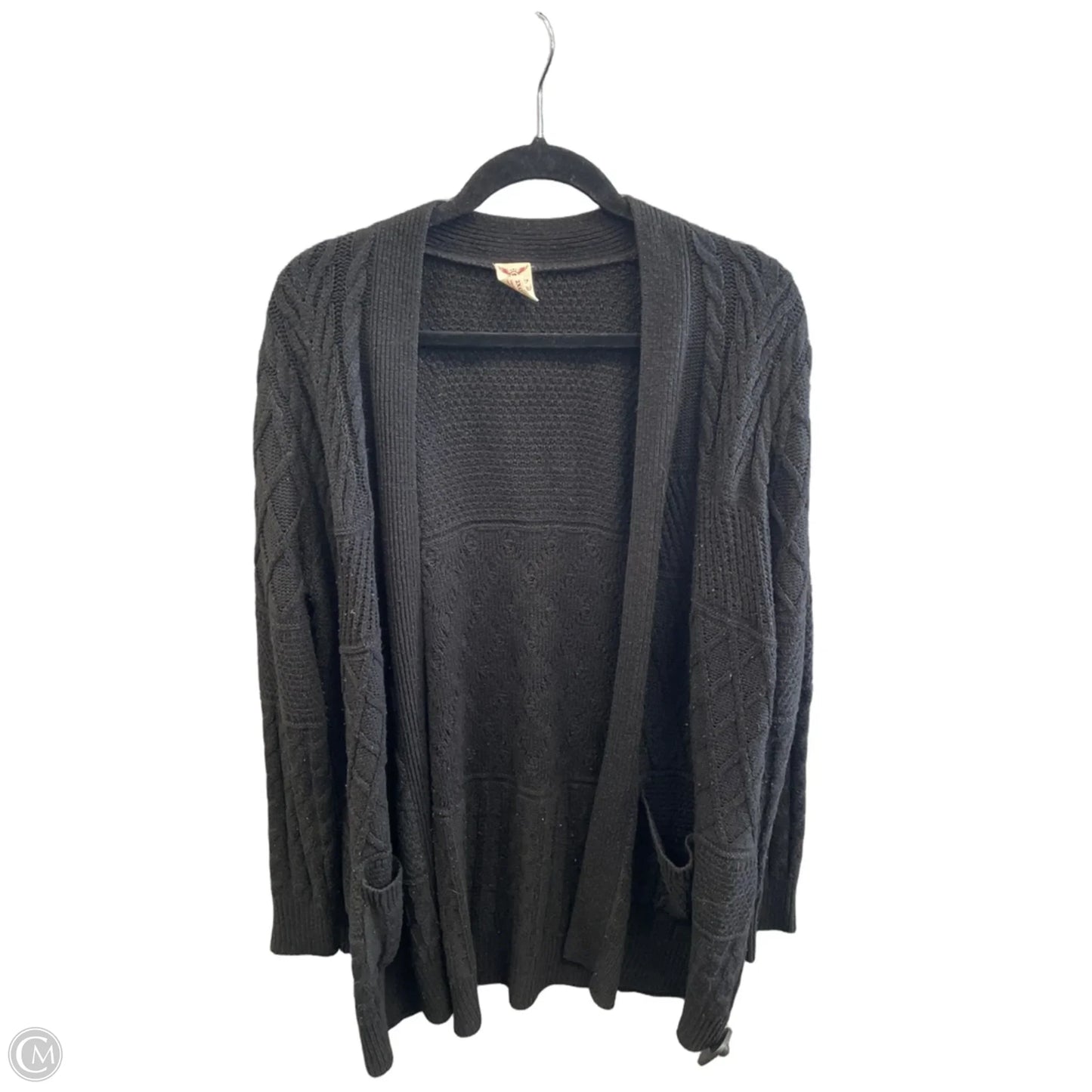 Cardigan By Faded Glory In Black, Size: Xxl
