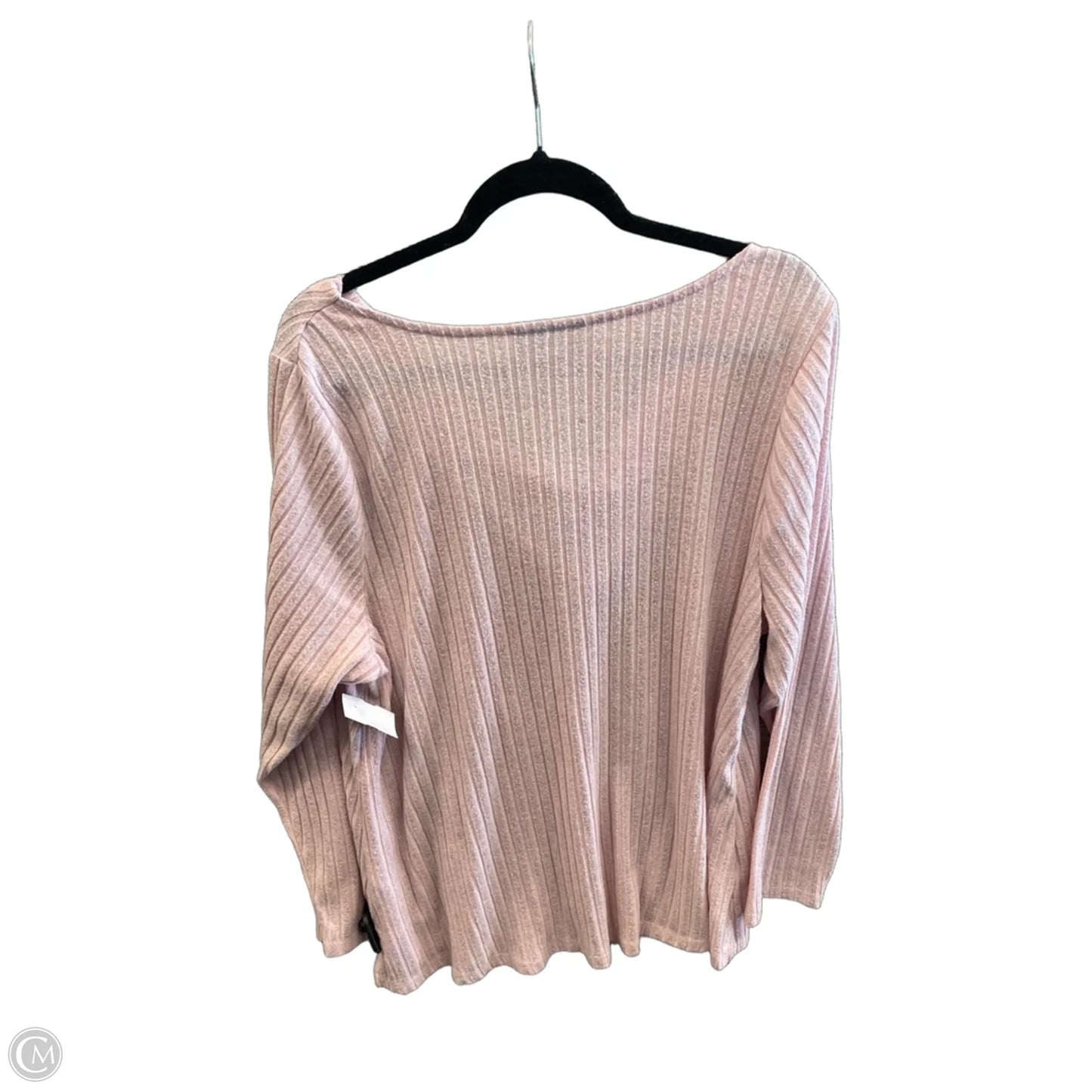 Top Long Sleeve By Lane Bryant In Pink, Size: 3x
