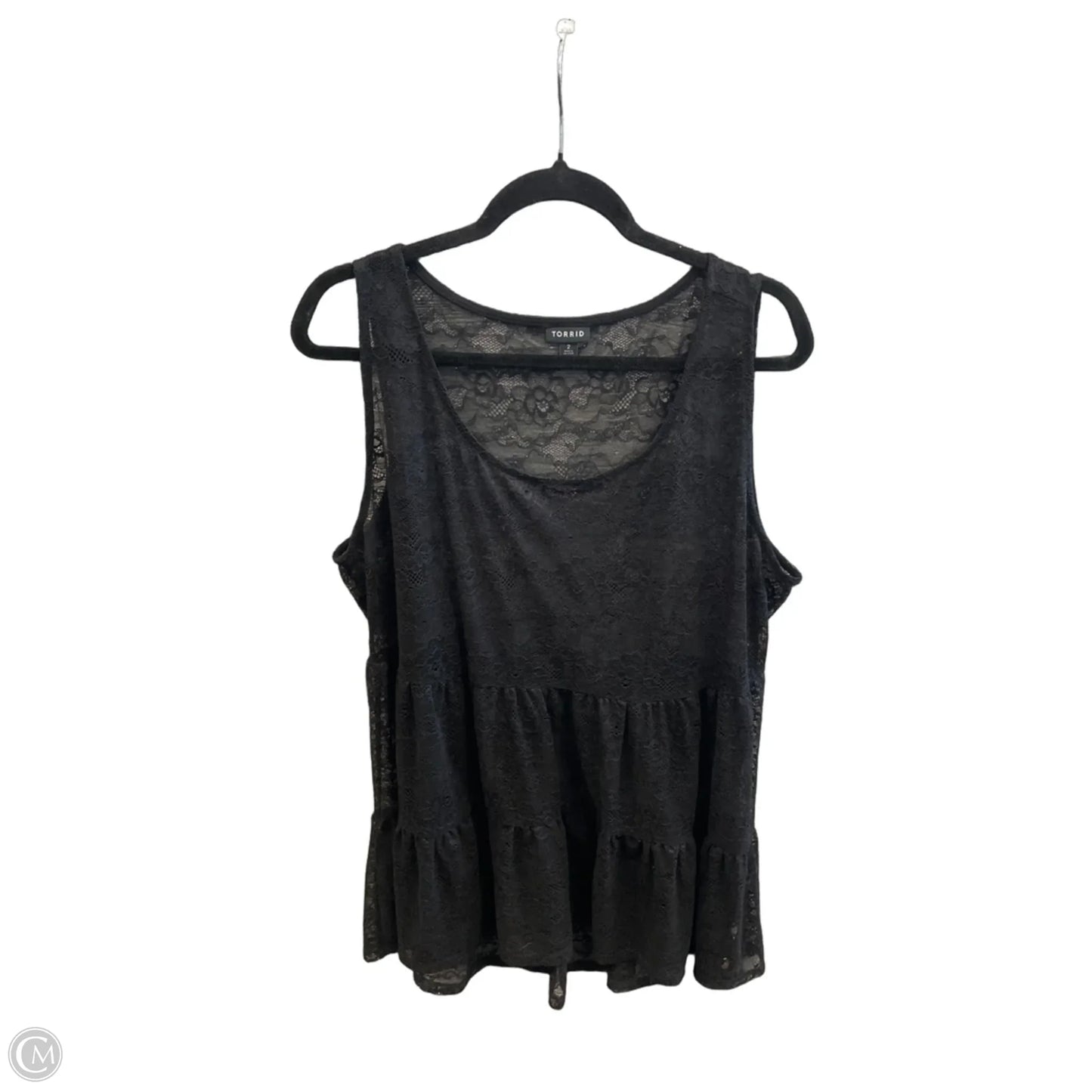 Top Sleeveless By Torrid In Black, Size: 2x
