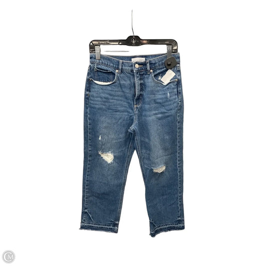 Jeans Straight By Loft In Blue Denim, Size: 6