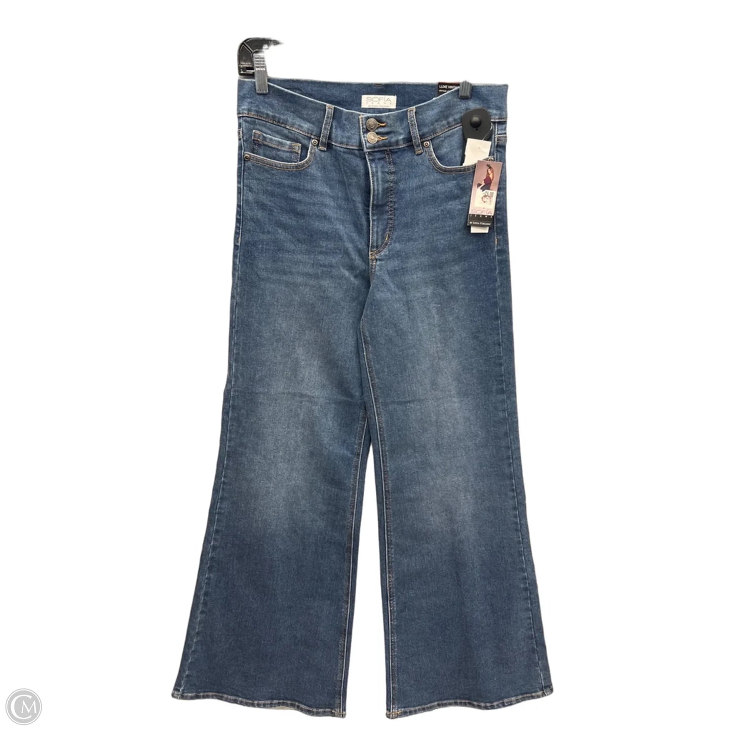 Jeans Wide Leg By Sofia By Sofia Vergara In Blue Denim, Size: 8