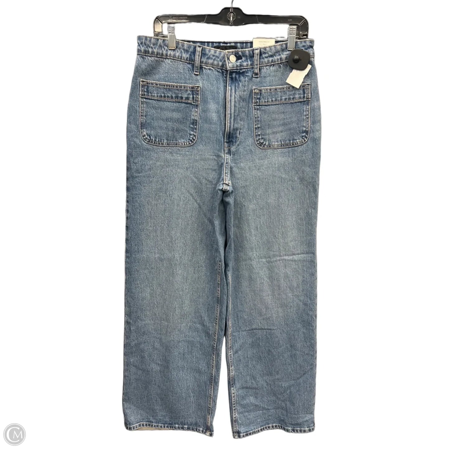 Jeans Wide Leg By Free Assembly In Blue Denim, Size: 12
