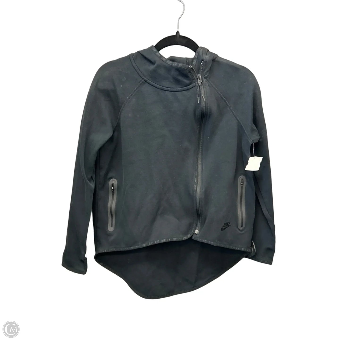 Athletic Sweatshirt Hoodie By Nike In Black, Size: Sp