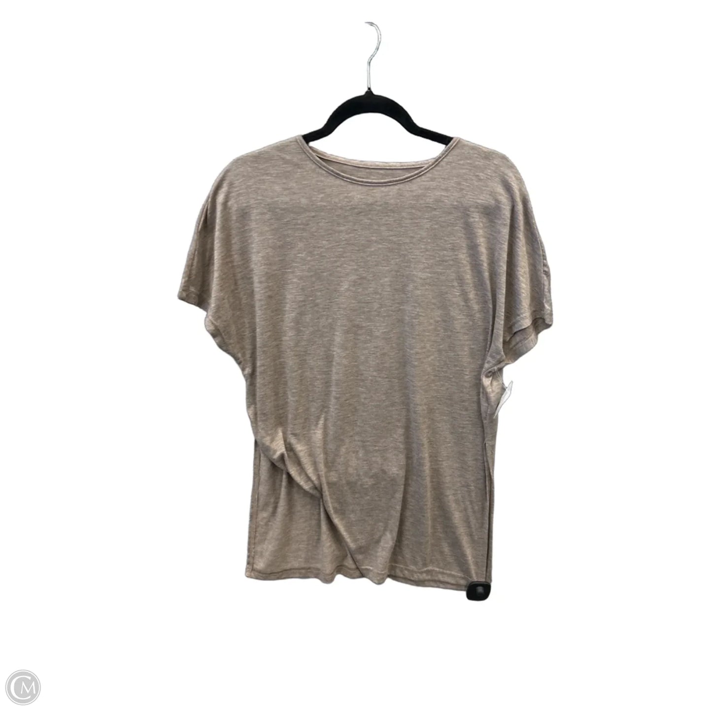 Top Short Sleeve By Shein In Brown, Size: L