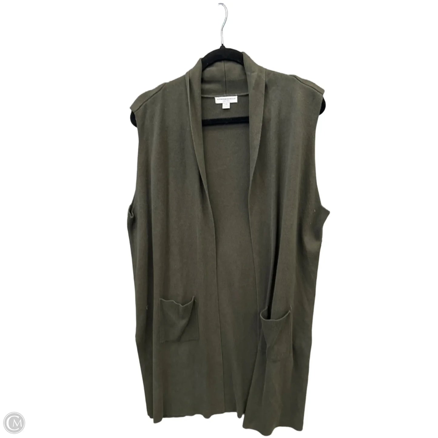 Cardigan By Katherine Barclay In Green, Size: L