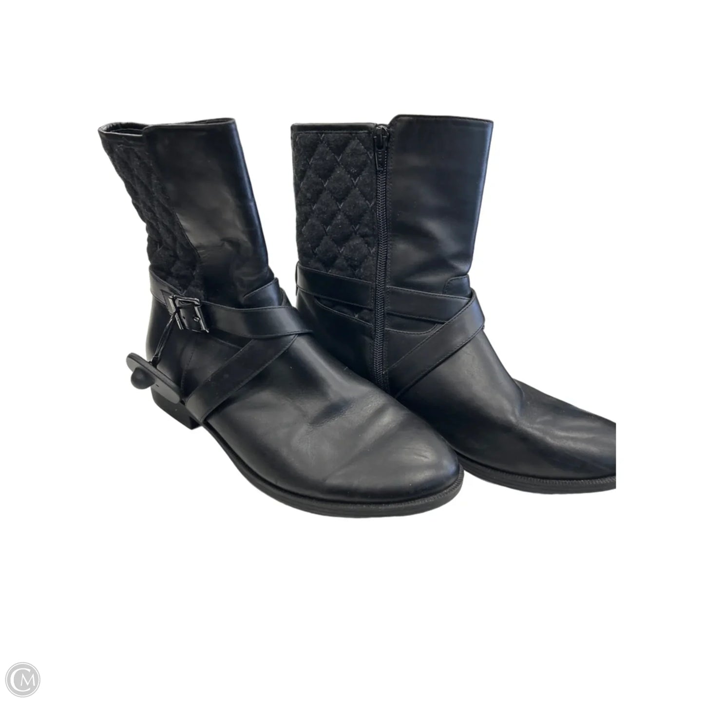 Boots Ankle Heels By Vionic In Black, Size: 10
