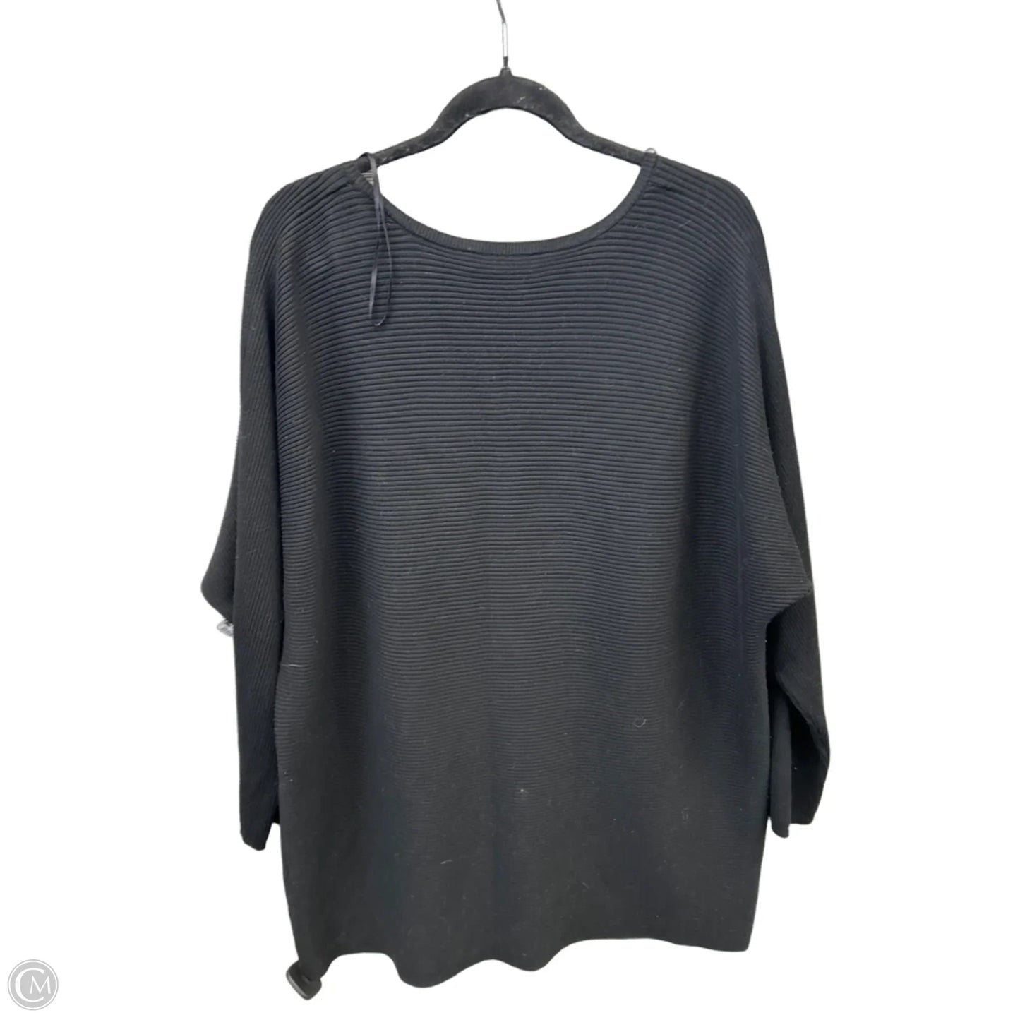 Top Long Sleeve By Clothes Mentor In Black, Size: 1x