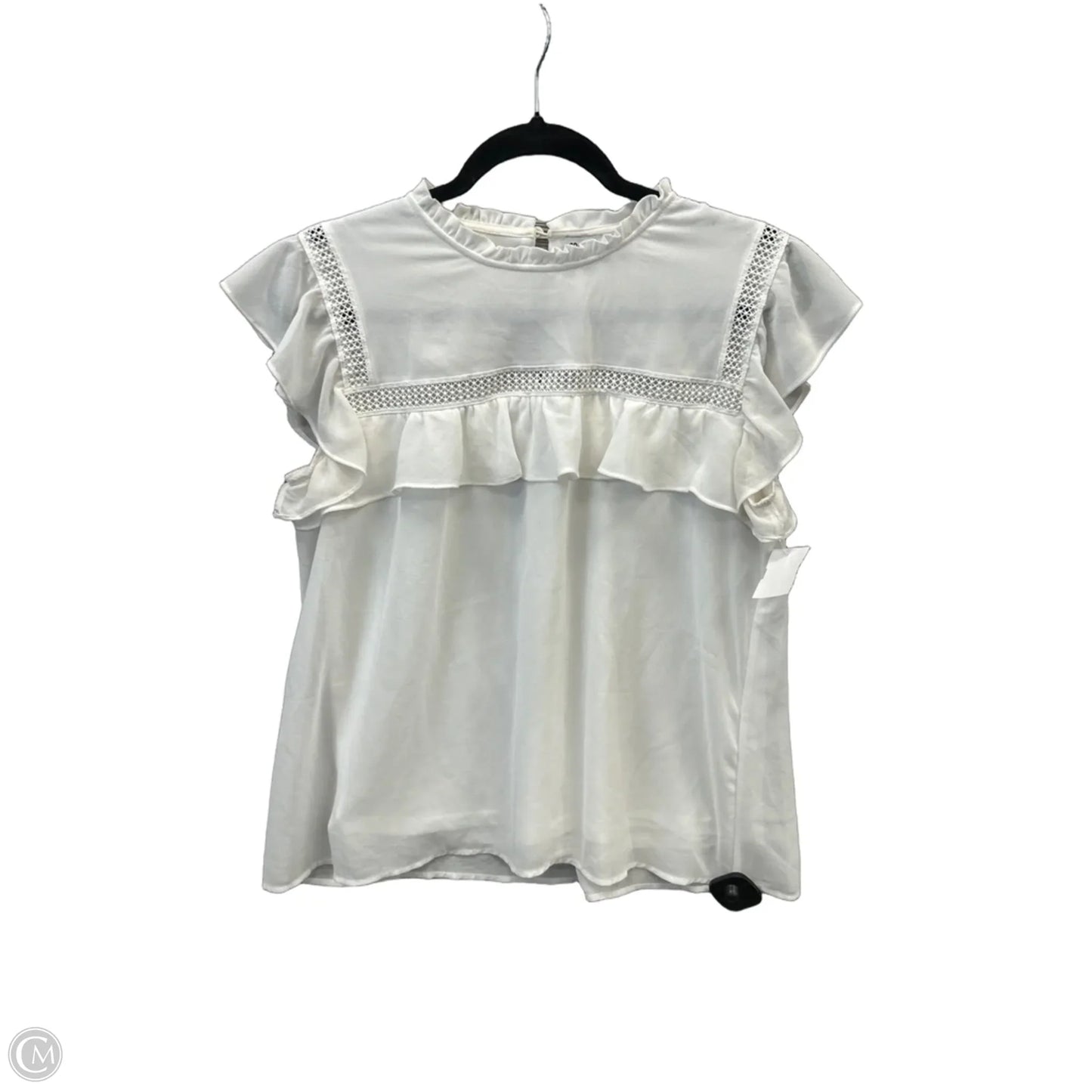 Top Short Sleeve By Grace Karin In White, Size: S