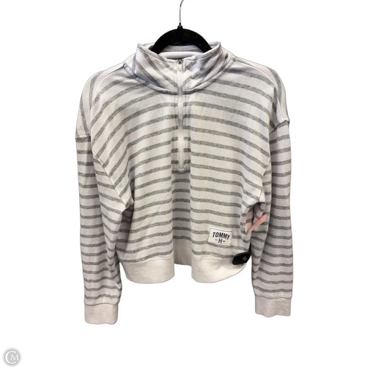 Athletic Sweatshirt Collar By Tommy Hilfiger In Striped Pattern, Size: Sp
