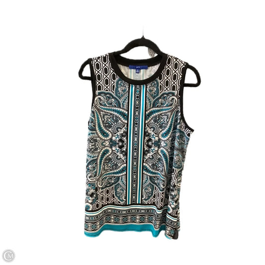 Top Sleeveless By Apt 9 In Multi-colored, Size: Xl