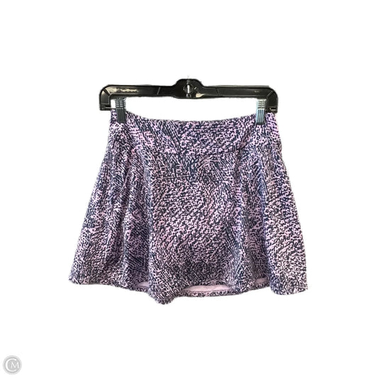 Athletic Skort By Adidas In Blue & Pink, Size: Xs