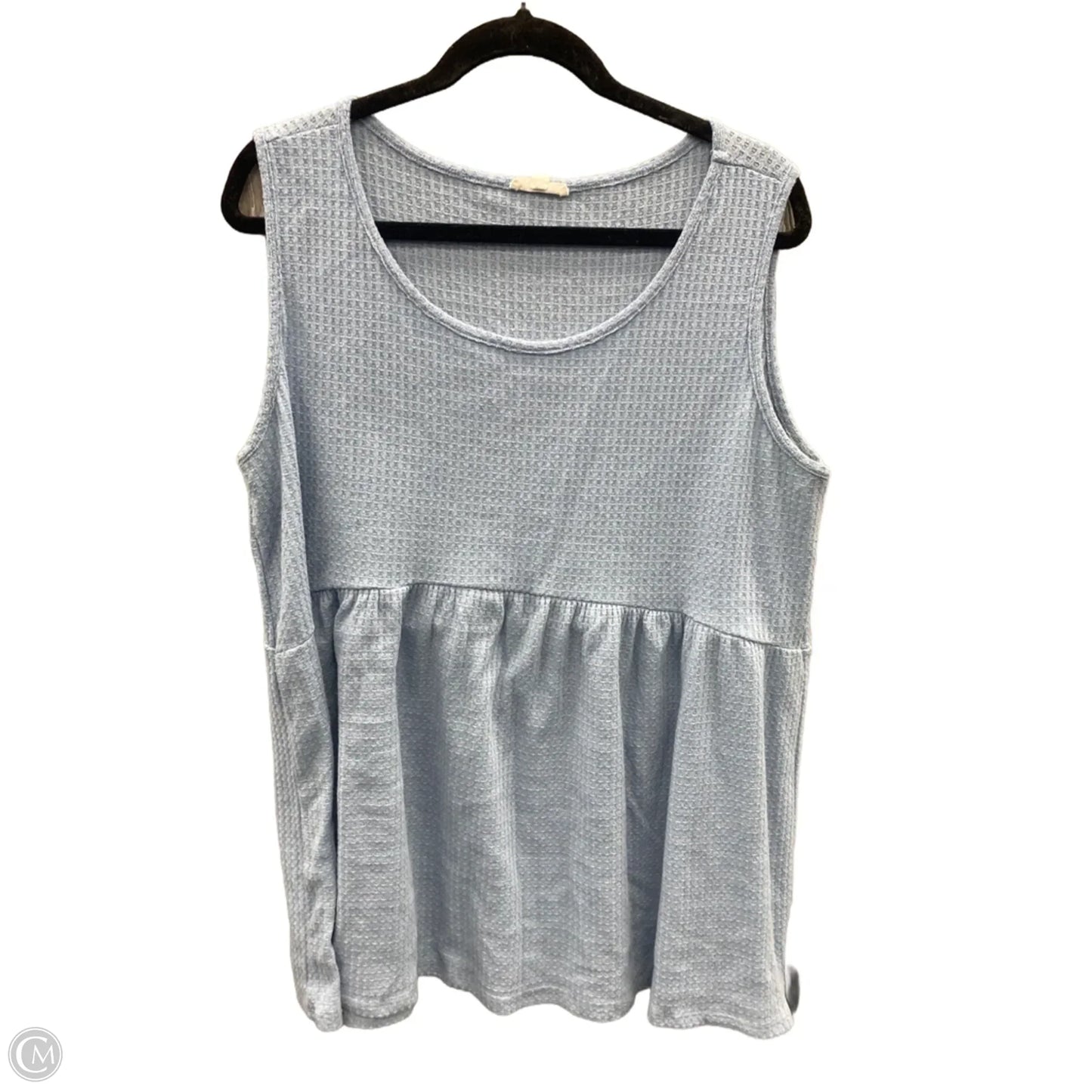 Top Sleeveless By Chicsoul In Blue, Size: 2x