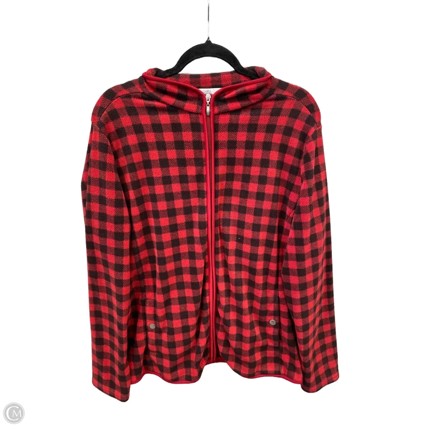 Jacket Fleece By Croft And Barrow In Red, Size: Xxl