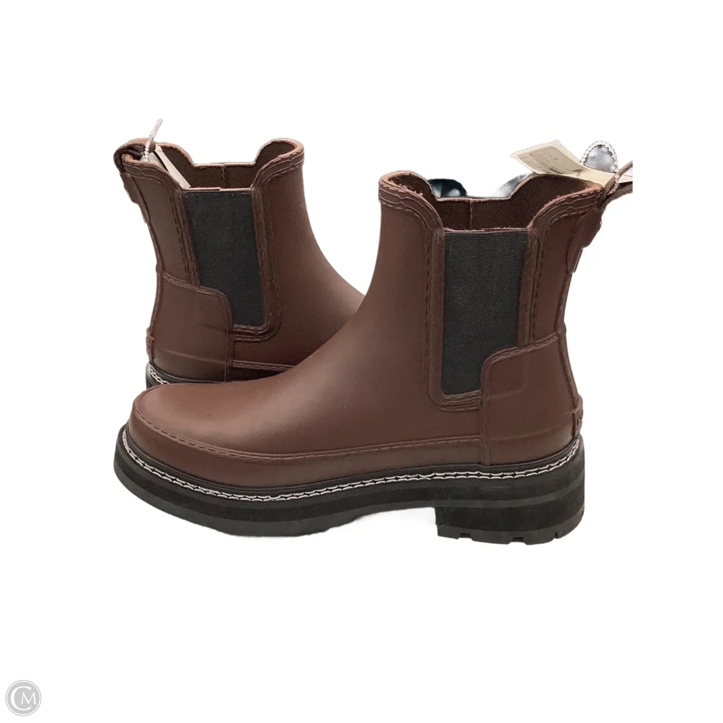 Boots Ankle Flats By Hunter In Brown, Size: 6