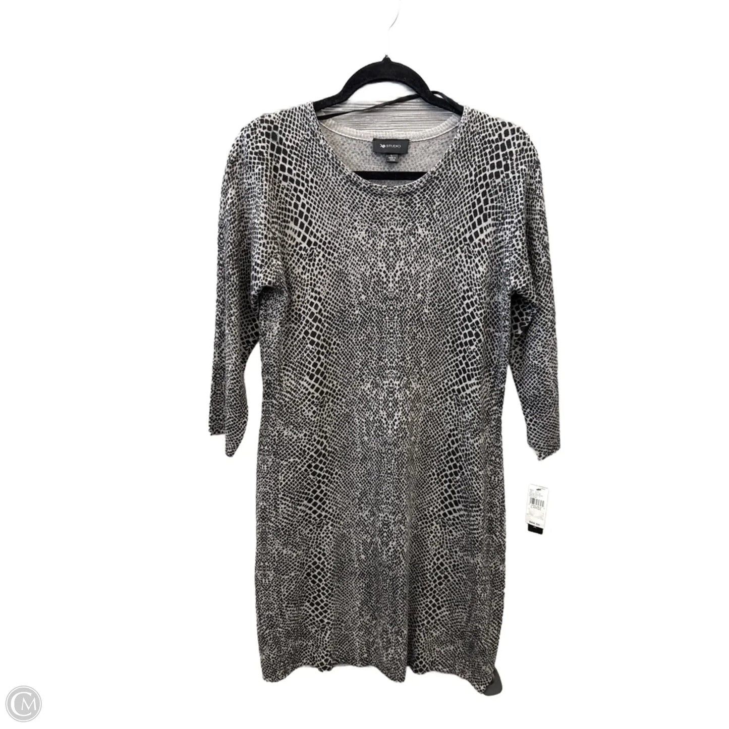 Dress Casual Midi By Ab Studio In Grey, Size: L
