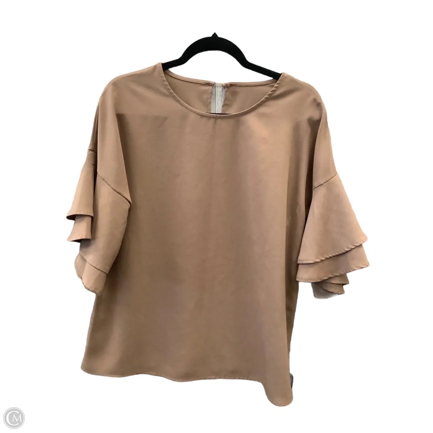 Top Short Sleeve By Clothes Mentor In Brown, Size: L
