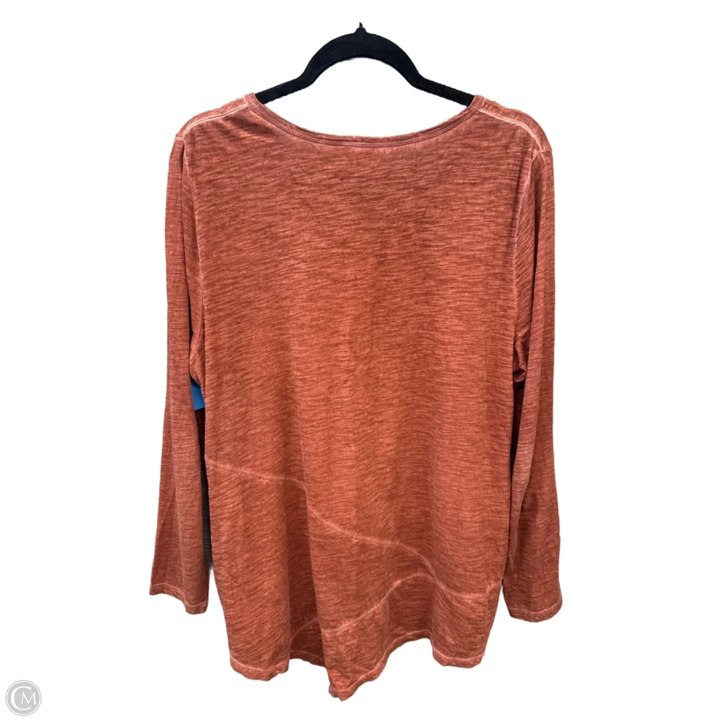 Tunic Long Sleeve By Logo In Orange, Size: L