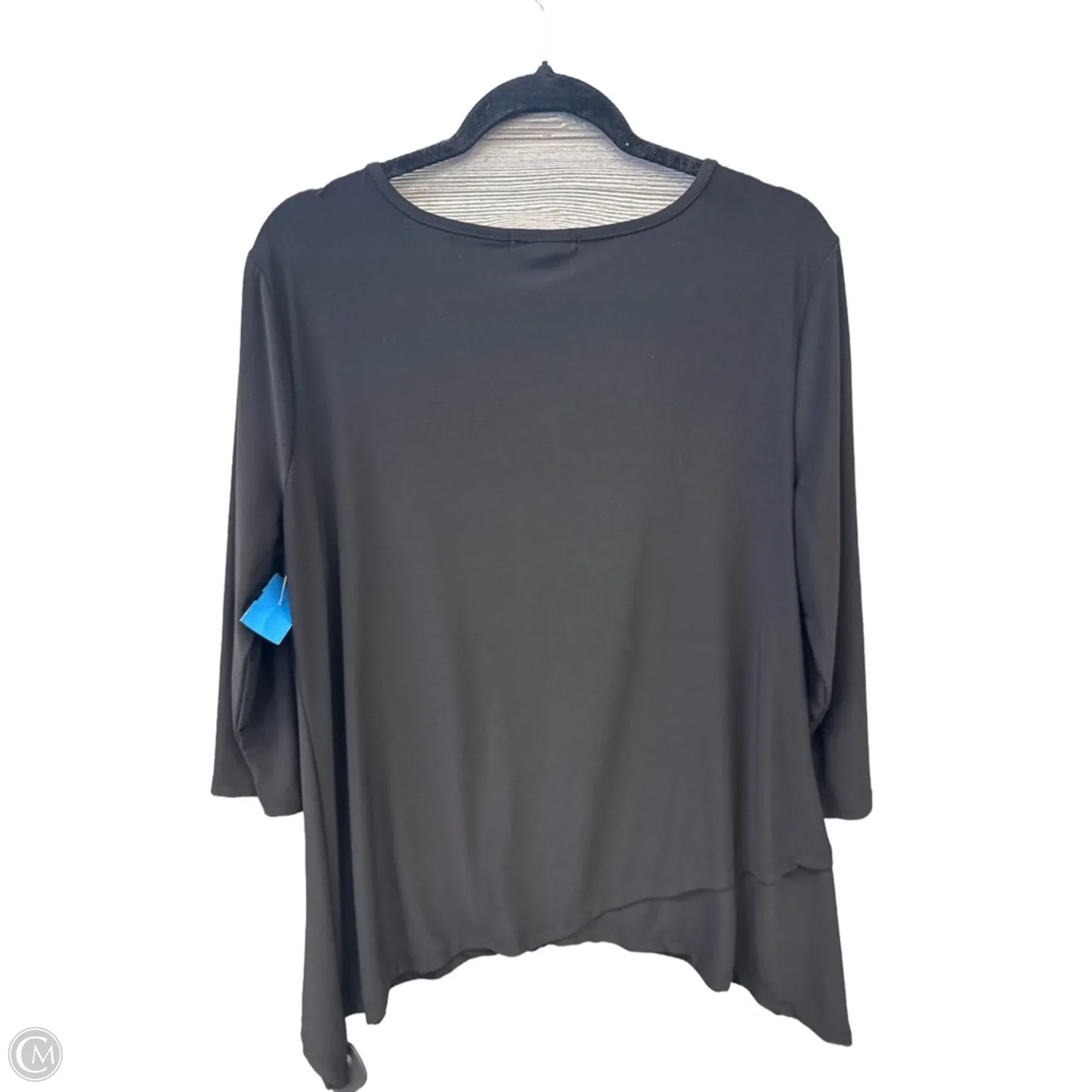 Top Long Sleeve By Roz And Ali In Black, Size: Xl